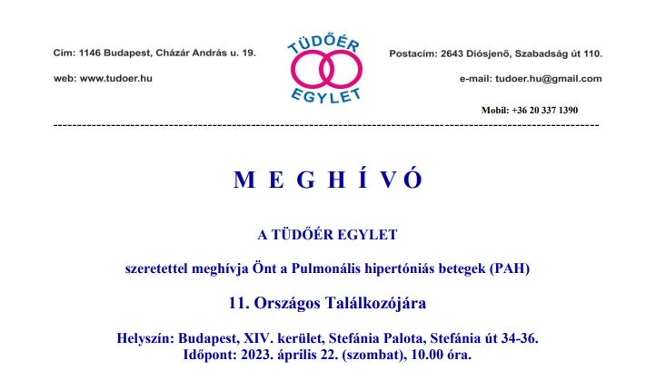 Meghívó a 11. Országos találkozóra